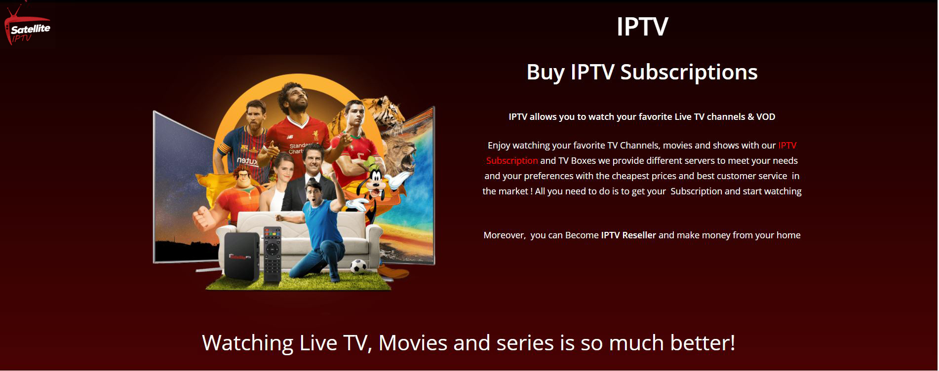 watch IPTV on my smart projector or home theater system