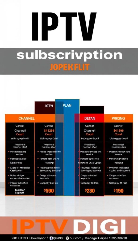 IPTV subscription plans comparison IPTV subscription plans comparison