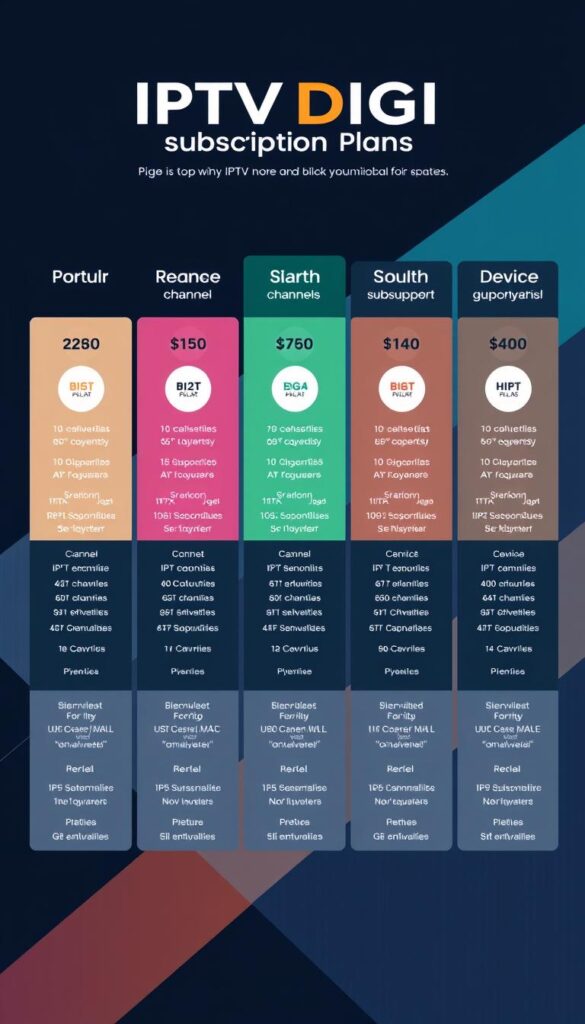 IPTVDIGI Subscription Plans IPTVDIGI Subscription Plans