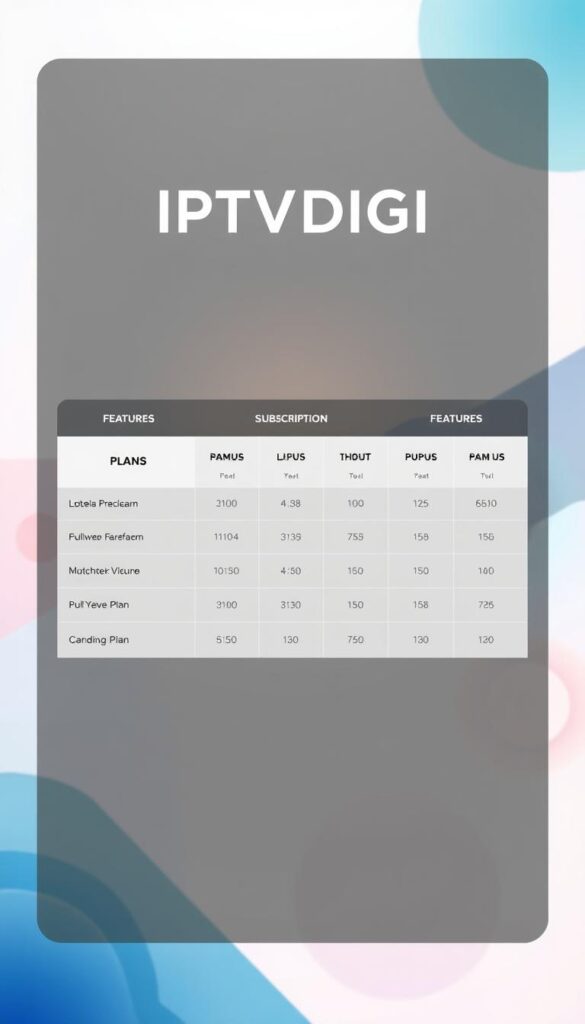 IPTVDIGI Subscription Plans