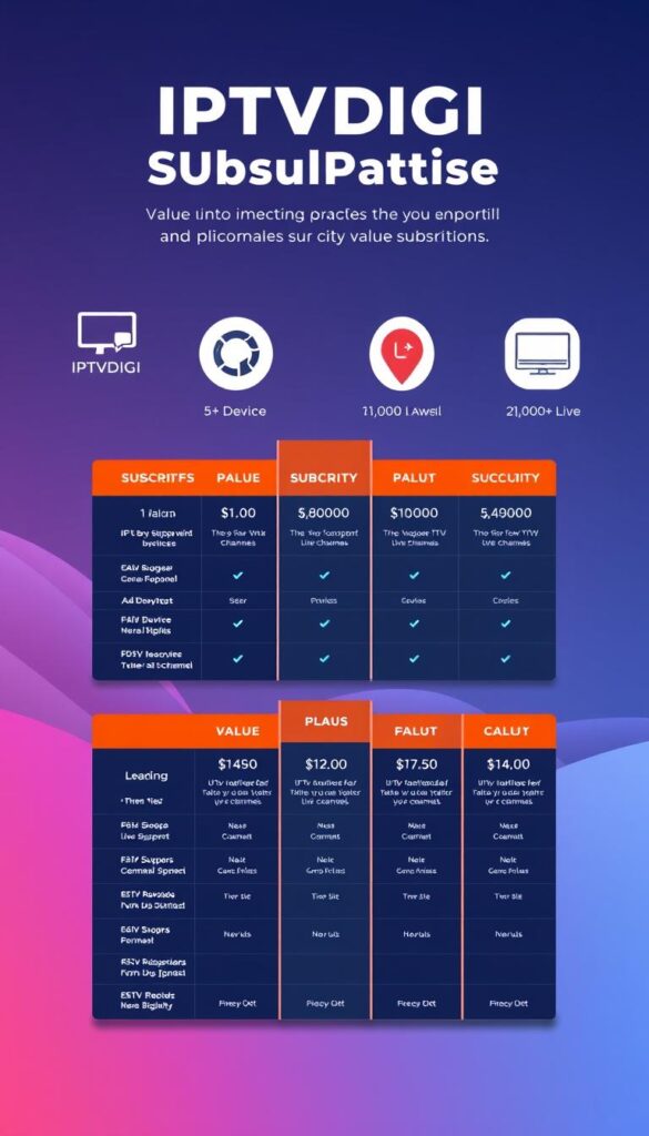 IPTVDIGI Subscription Plans
