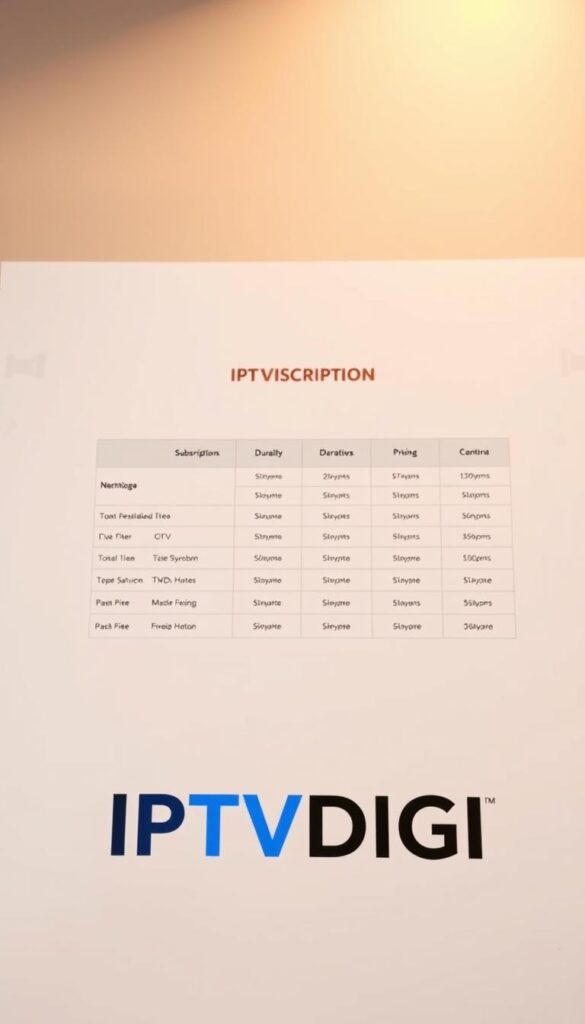 IPTVDIGI Subscription Plans
