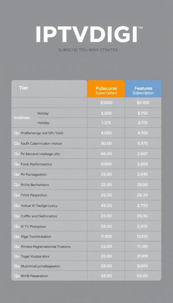 IPTVDIGI Subscription Plans