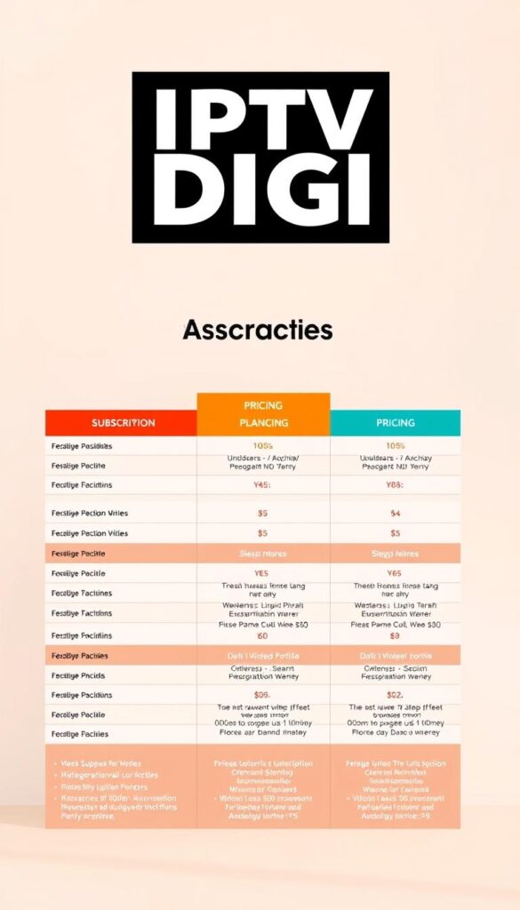 IPTVDIGI Subscription Plans