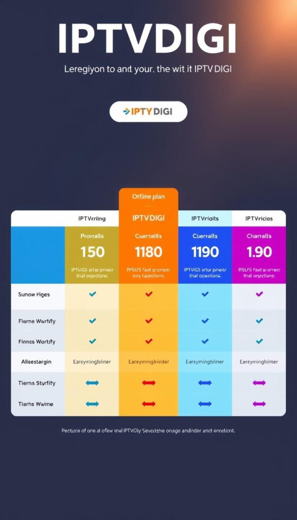 IPTVDIGI pricing plans comparison