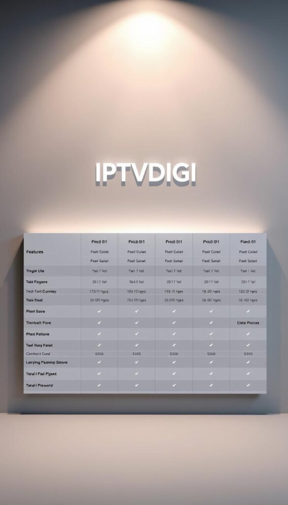 IPTVDIGI pricing plans comparison