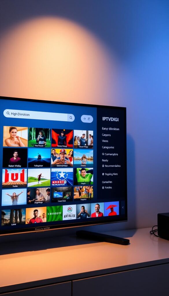 IPTVDIGI user interface