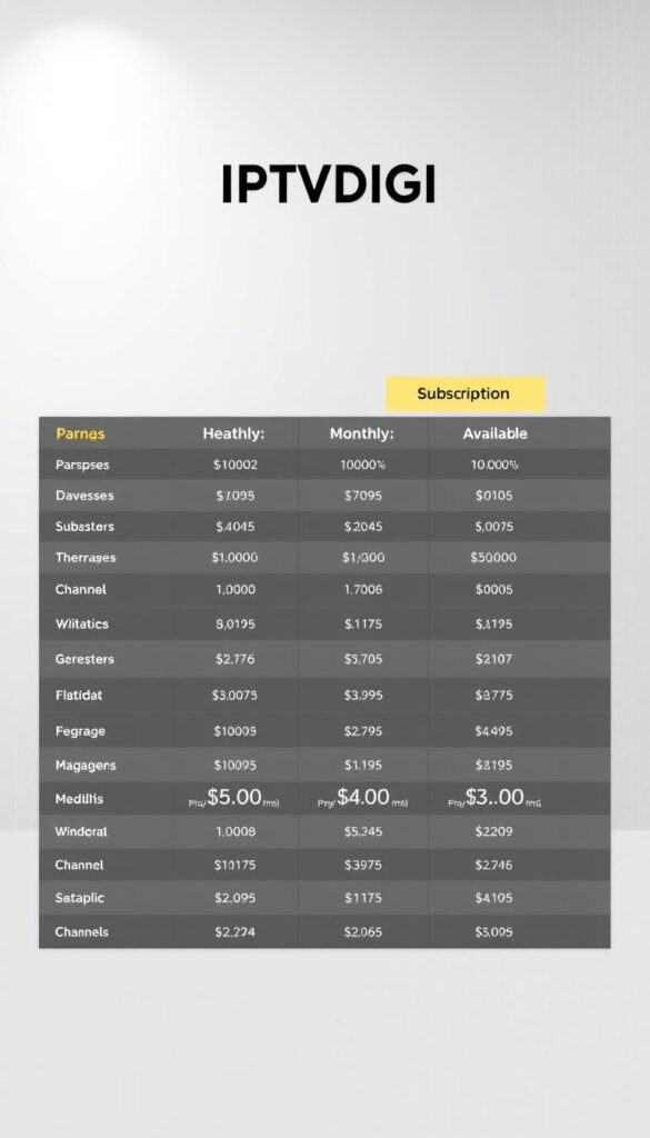 iptv plans and pricing
