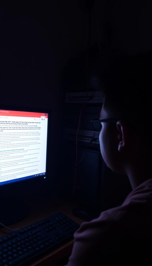 A dimly lit room, the glow of a computer screen illuminating a redditor's face as they peruse the IPTVDIGI subreddit. Rows of comments and threads discussing the reliability, features, and pricing of various IPTV resellers. The scene exudes a sense of community, with users sharing their experiences and recommendations. In the background, a stack of networking equipment and a tangle of cables suggest the technical know-how required to navigate the world of IPTV. The overall atmosphere conveys the importance of finding a trustworthy IPTV reseller, as evidenced by the engaged discussion unfolding on the screen.