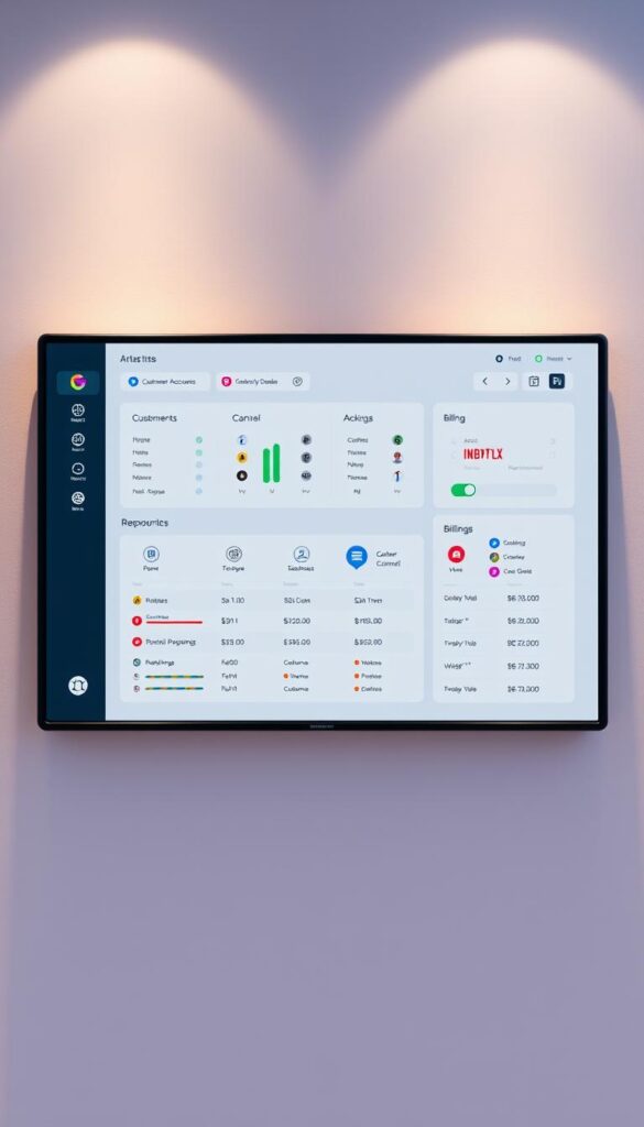 A sleek and modern IPTV reseller panel interface, designed by IPTVDIGI, showcases a sophisticated dashboard with intuitive navigation. The panel features a clean, minimalist layout with vibrant colors and sharp iconography, projecting a professional and trustworthy appearance. The centralized control panel allows seamless management of customer accounts, channel packages, and billing systems, all presented under a responsive and mobile-friendly design. Subtle lighting and soft shadows create depth and dimension, while the overall composition suggests a cutting-edge, technology-driven solution for aspiring IPTV resellers.