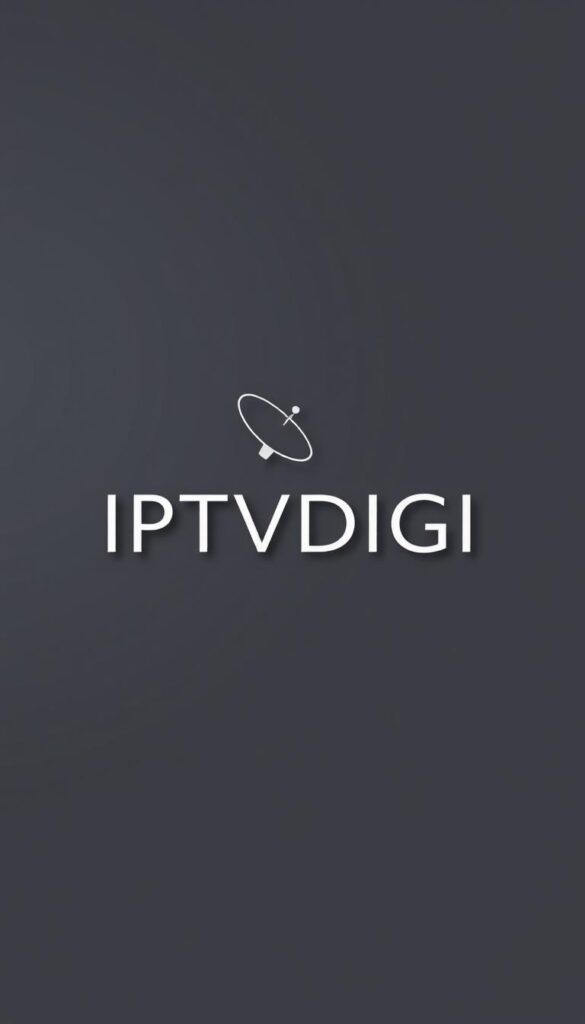 A sleek and modern logo for the IPTVDIGI IPTV service, rendered in a clean, minimal style. The brand name "IPTVDIGI" is prominently displayed, with a subtle graphical element, such as a stylized satellite dish or streaming icon, to convey the IPTV service offering. The design has a sophisticated, high-tech aesthetic, with a muted color palette and elegant typography. The image has a sharp, high-resolution look, as if captured with a professional camera lens, creating a sense of quality and authority. The overall mood is one of reliability, innovation, and a premium IPTV service experience for resellers.