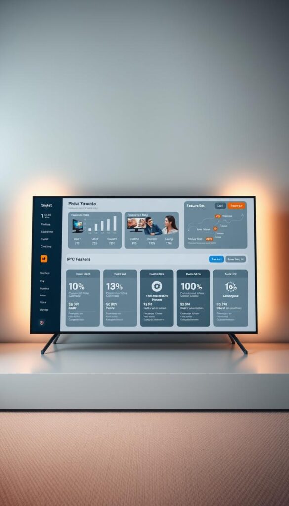 A sleek, modern dashboard display showcasing the IPTVDIGI reseller pricing structure. The foreground features a clean, minimalist interface with clearly delineated pricing tiers and subscription packages. The middle ground includes elegant data visualizations and infographics highlighting the value proposition and feature sets. The background is a soft, muted gradient that creates a sense of depth and professionalism. Subtle lighting from the sides casts a warm glow, accentuating the premium branding and high-quality presentation. The overall atmosphere conveys a sense of authority, reliability, and attention to detail in the IPTVDIGI reseller offering.