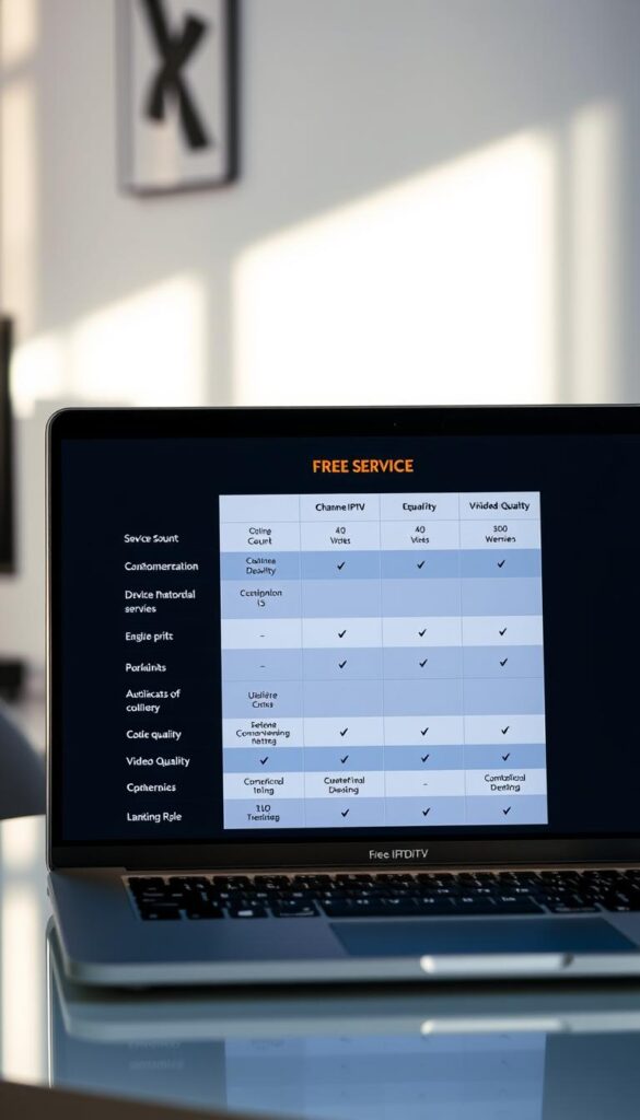 Free IPTV Services Comparison