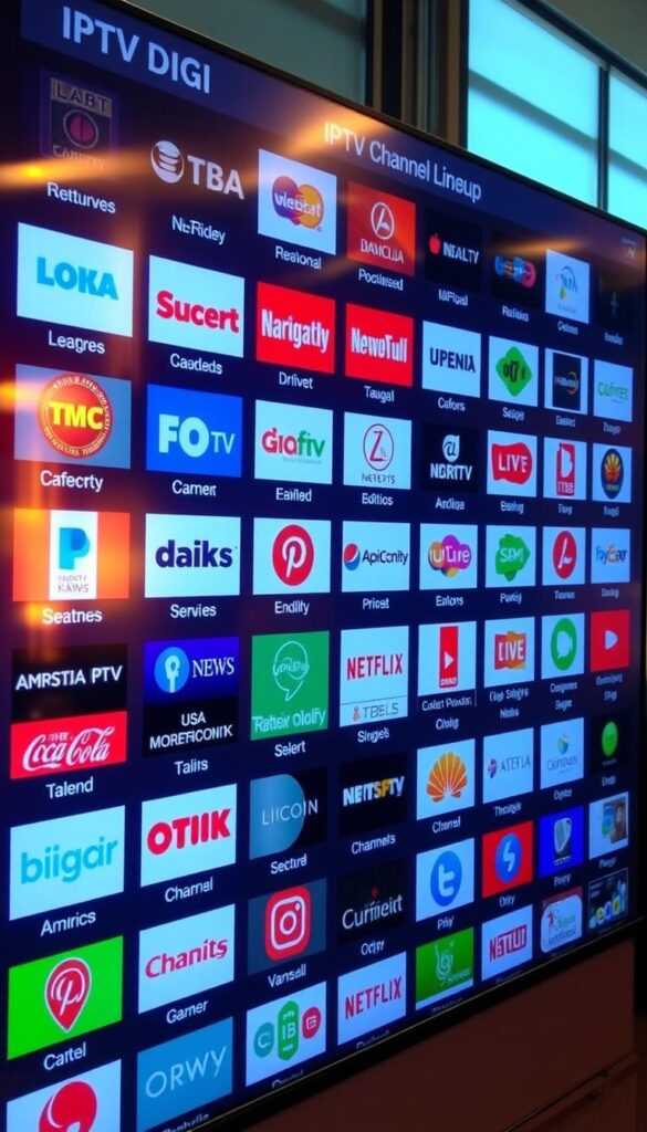 IPTV channel lineup