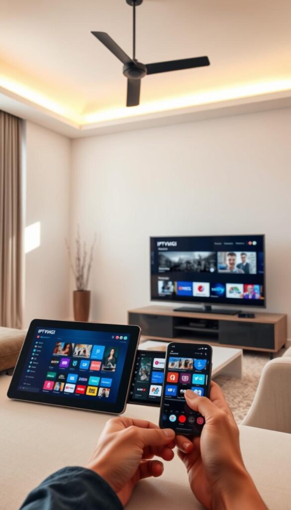 IPTV streaming on multiple devices