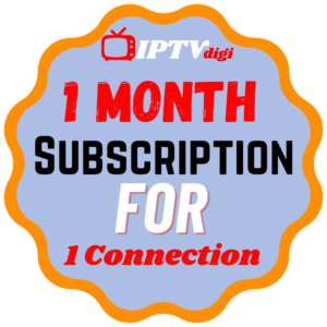 1 Month IPTV Subscription for 1 Connection