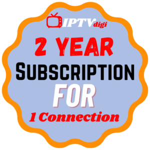 2 Years IPTV Subscription for 1 Connection
